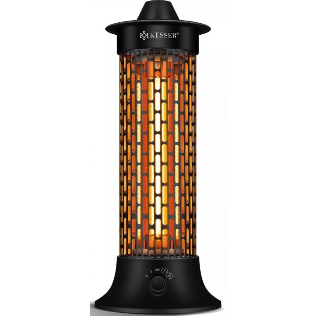 Инфракрасный обогреватель KESSER 1200 Вт IP55 Черный (14232sc)
