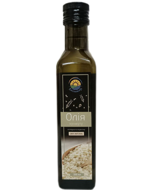 Масло кунжутное холодного отжима из белых семян 250 мл (5758757875)