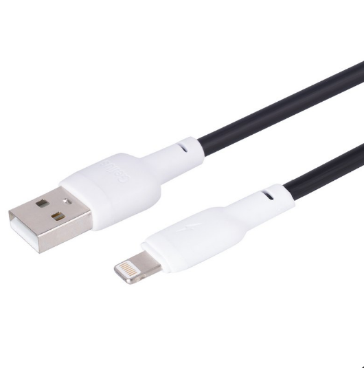 Кабель Gelius Full Silicon USB to Lightning GP-UCN001L 18W 1,2 м Black/White - фото 3