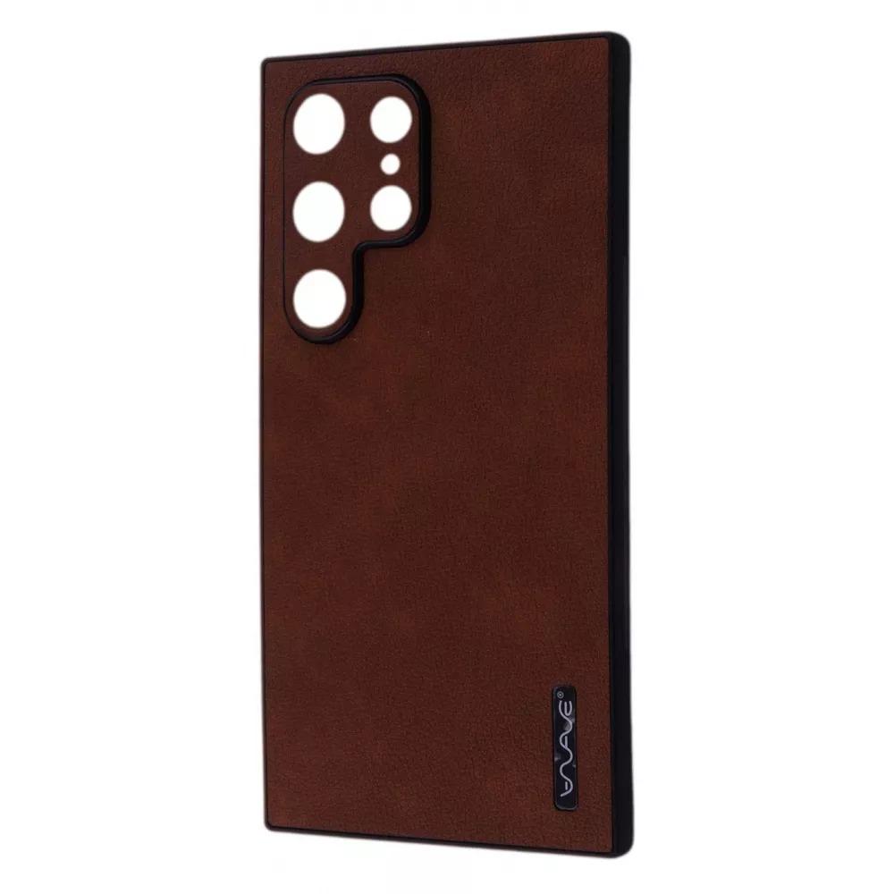 Чехол для телефона WAVE Leather Case Samsung Galaxy S24 Ultra Dark brown