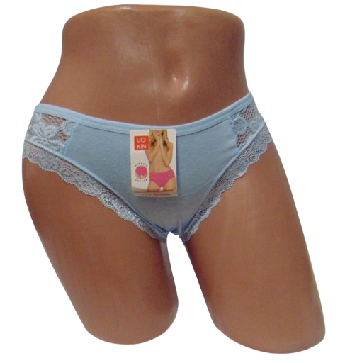 Трусы с кружевом Uokin 3499 L Голубой