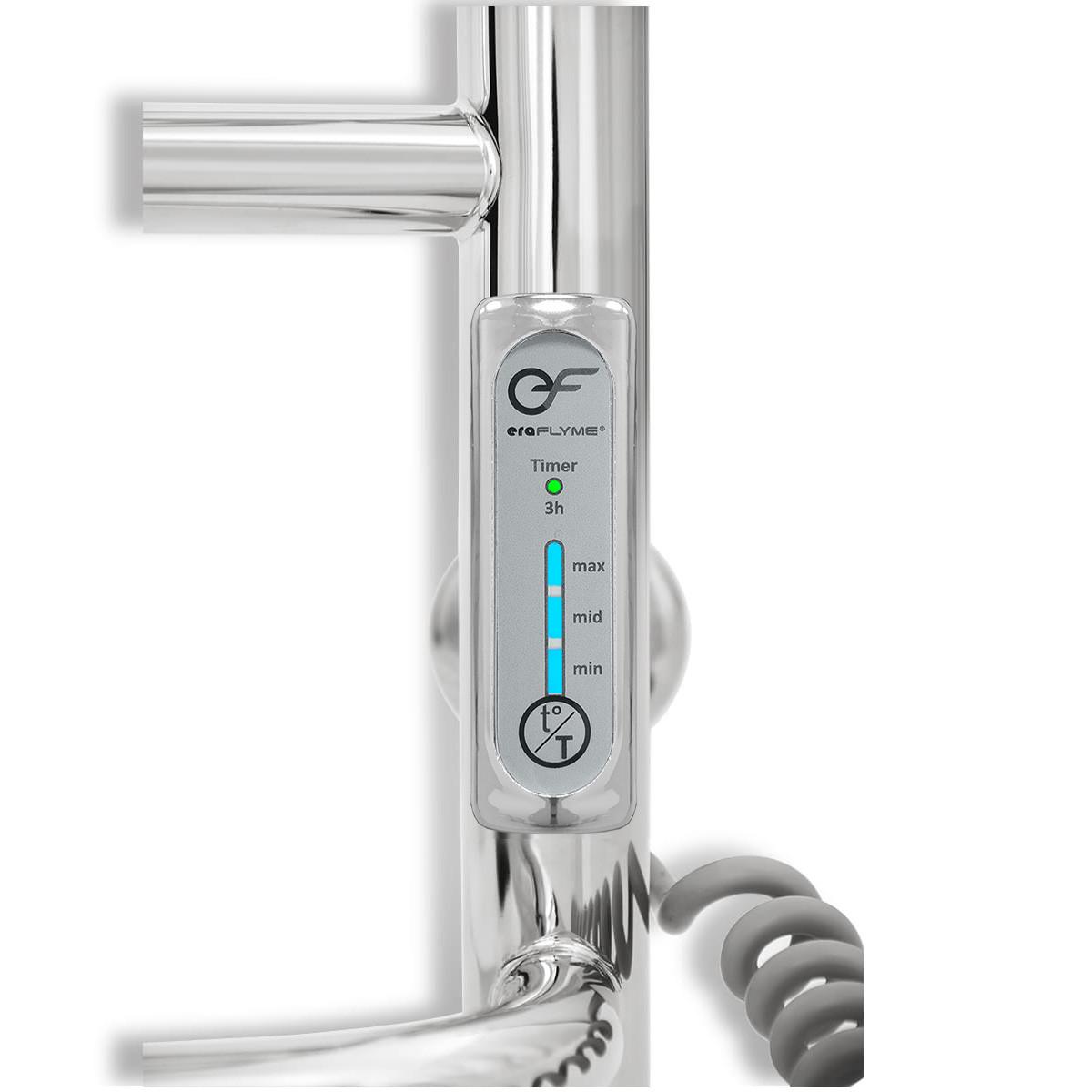 Полотенцесушитель электрический ERAFLYME mix 7R правый 500x700 см Хром - фото 3 Полотенцесушитель электрический ERAFLYME mix 7R правый 500x700 см Хром - фото 3