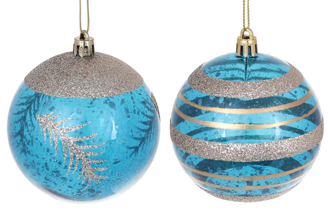 Шар новогодний BonaDi D-8 см 12 шт. (898-258)