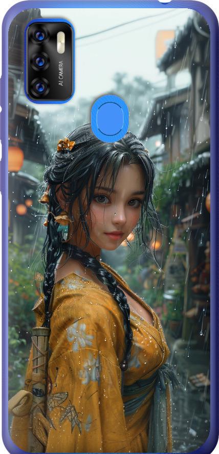 Чехол на ZTE Blade A7S 2020 Anime-girl (6133u-2454-42517)