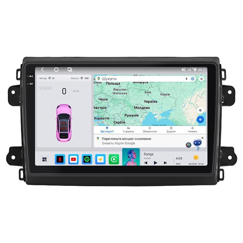Автомагнитола штатная Lesko Prime совместима с Fiat Ducato III Рестайлинг 2 2021- г. 9" 4/64 QLED CarPlay 4G WiFi GPS (3031362368)