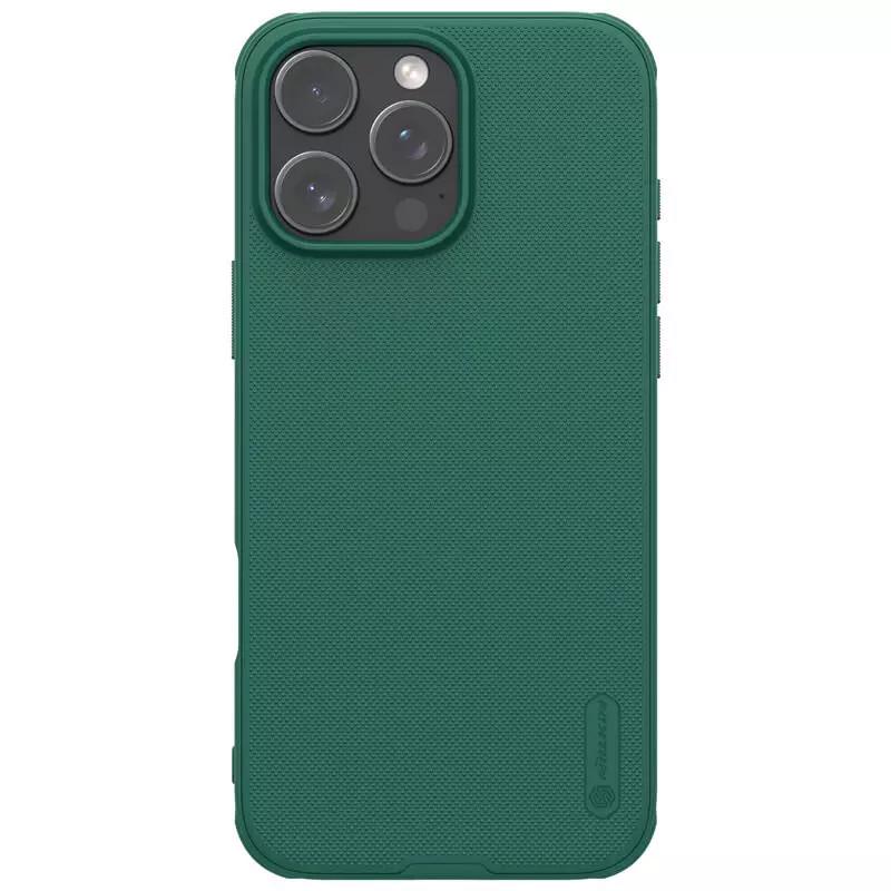 Противоударный Чехол Nillkin Matte Pro для Apple iPhone 16 Pro Max Deep Green - фото 2 Противоударный Чехол Nillkin Matte Pro для Apple iPhone 16 Pro Max Deep Green - фото 2