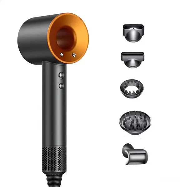 Фен-стайлер для волос с функцией ионизации Supersonic Premium 1600 Вт с 5 насадками и 3 режимами скорости Золотой (PH770GGOLD)