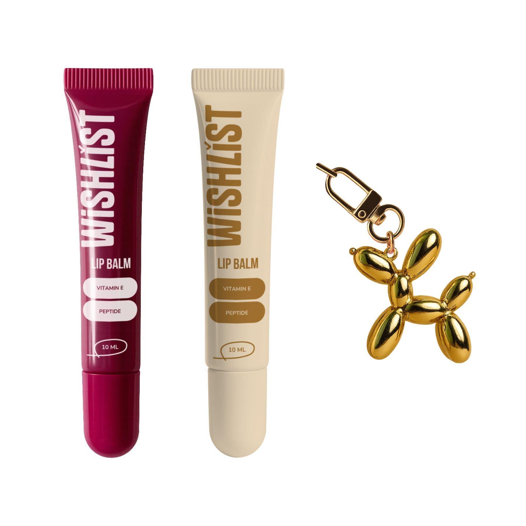 Набір бальзамів-блисків для губ Blessed Honey&Ruby Nectar Wishlist Lip Gloss Balms з брелоком (Wk-13-511)