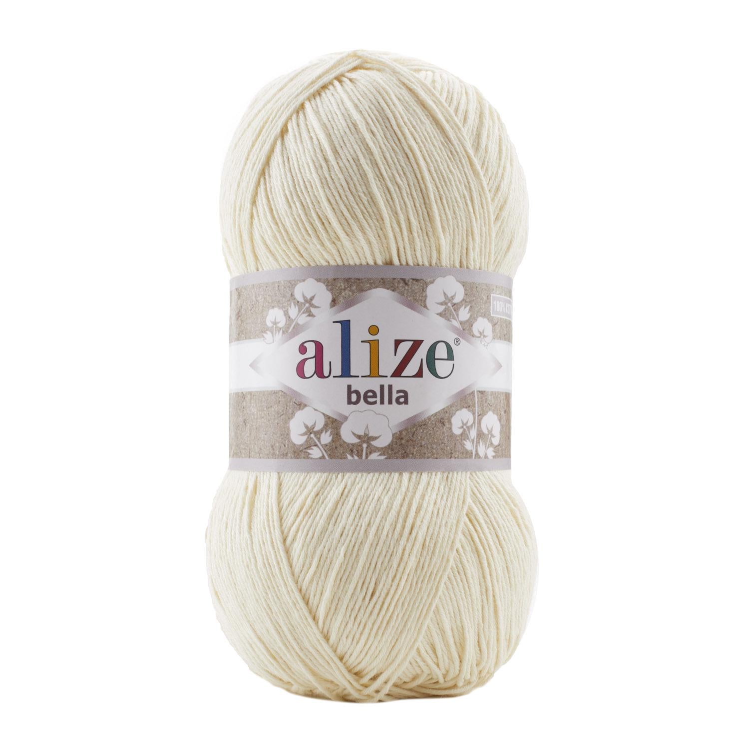 Пряжа Alize Bella 100 1 Молочний (7551)
