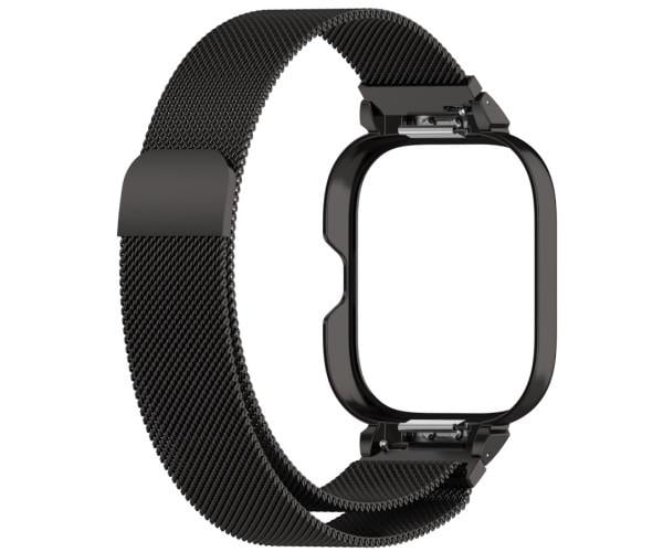 Ремешок Milanese Magnetic для Xiaomi Redmi Watch 5 з чехлом Черный