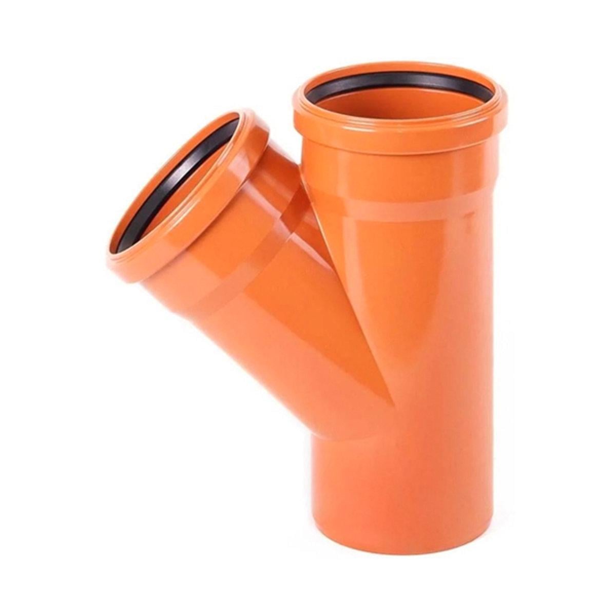 Трійник зовнішньої каналізації Valrom KompactKit 110x110 мм 45° (CF245110110)