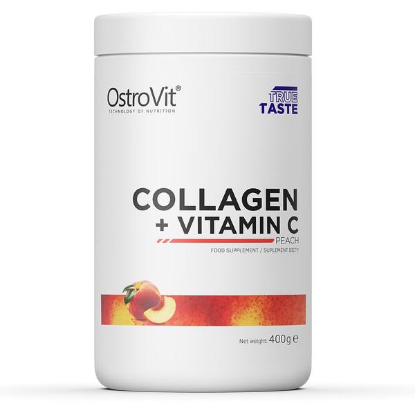 Коллаген OstroVit Collagen + Vitamin C 400 г Персик