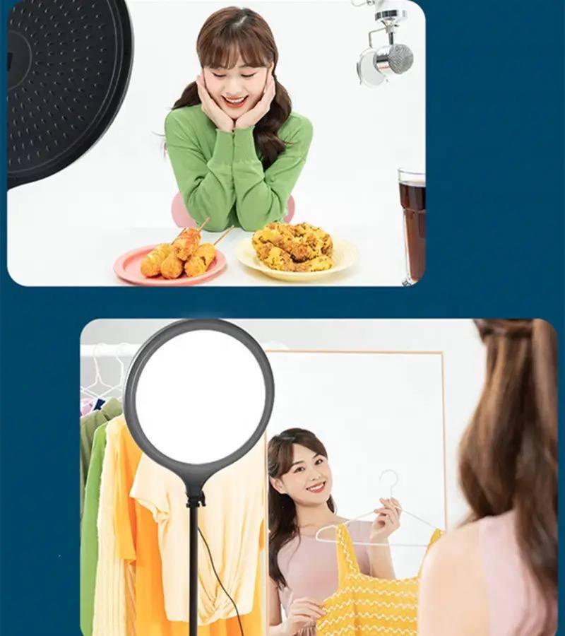 Лампа круглая LED ZL-QP350 35 см на штативе 210 см 35 Вт - фото 5 Лампа круглая LED ZL-QP350 35 см на штативе 210 см 35 Вт - фото 5