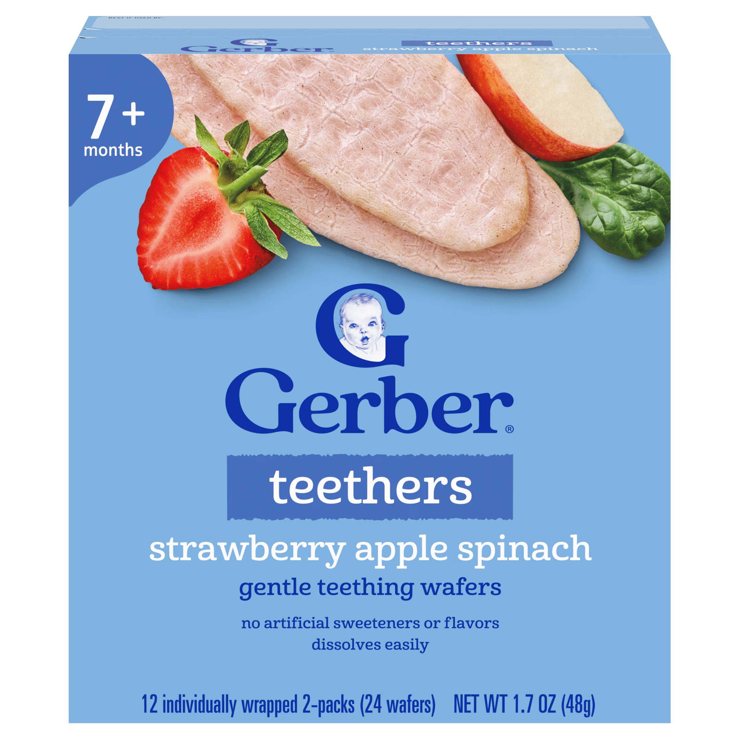 Прорізувачі Gerber Вафлі для м'якого прорізування зубів для малюків від 7 місяців