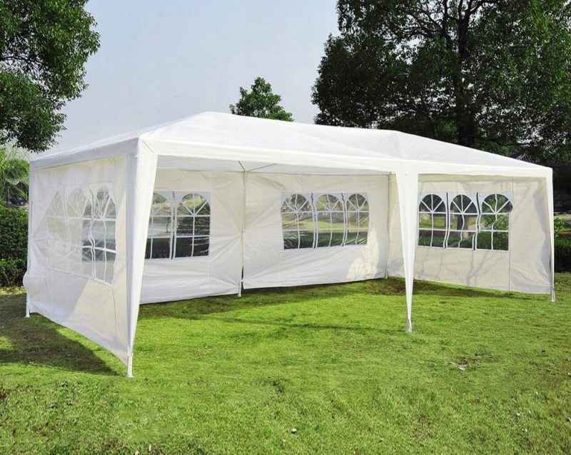 Павільйон садовий AVKOGarden з 6 стінками 3х6 м Білий (2940040082)