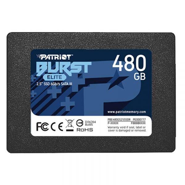 SSD-накопичувач Patriot Burst Elite 480GB 2,5" SATAIII TLC (PBE480GS25SSDR)