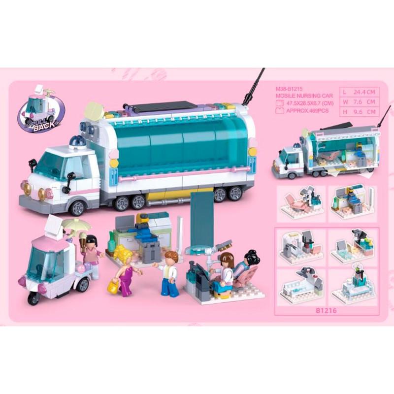 Конструктор Sluban Пересувний автомобіль для медсестер (M38-B1215)