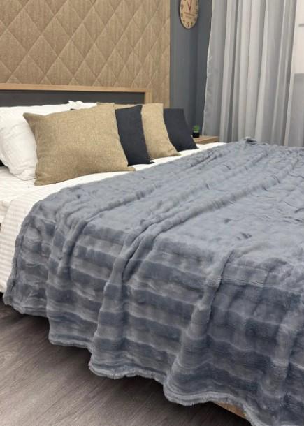 Покрывало из плюша Soft Night 200х230 см Графитовый (87-132) - фото 3 Покрывало из плюша Soft Night 200х230 см Графитовый (87-132) - фото 3