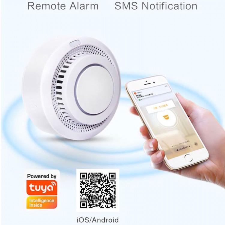 Датчик диму Tuya Wifi Smoke Detector з сиреною та оповіщенням на смартфон - фото 6