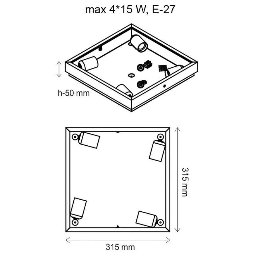 Стельовий світильник Vesta Light Photo Frame 66382 дерево Коричневий (9913) - фото 9