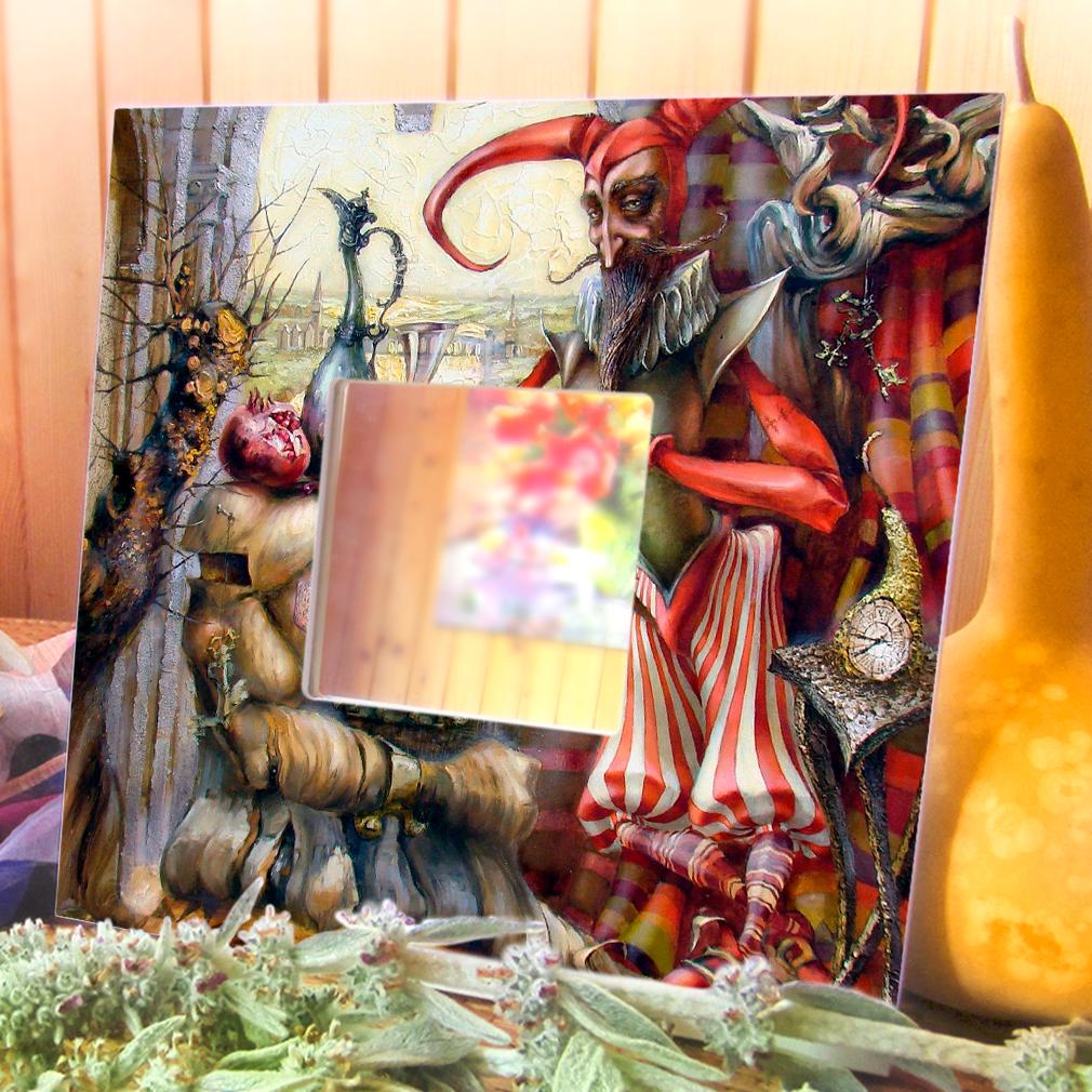 Дзеркало декоративне Паяц 260х260 мм (M00366) - фото 3 Дзеркало декоративне Паяц 260х260 мм (M00366) - фото 3