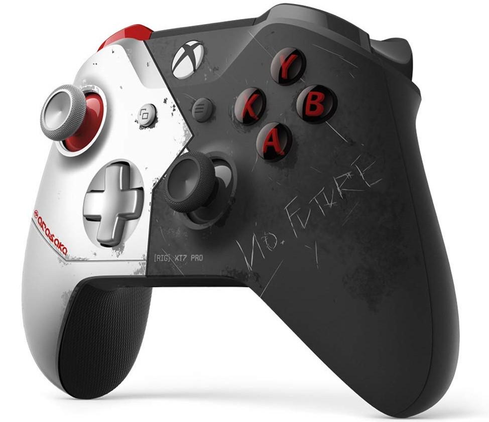 Геймпад Microsoft Xbox One Wireless Controller Cyberpunk 2077 Limited Edition WL3-00142 (48281) - фото 1 Геймпад Microsoft Xbox One Wireless Controller Cyberpunk 2077 Limited Edition WL3-00142 (48281) - фото 1