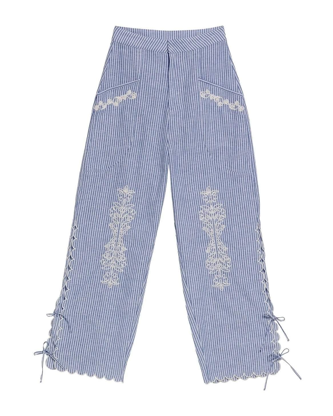 Брюки женские летние Agua Bendita S Голубой (20527)