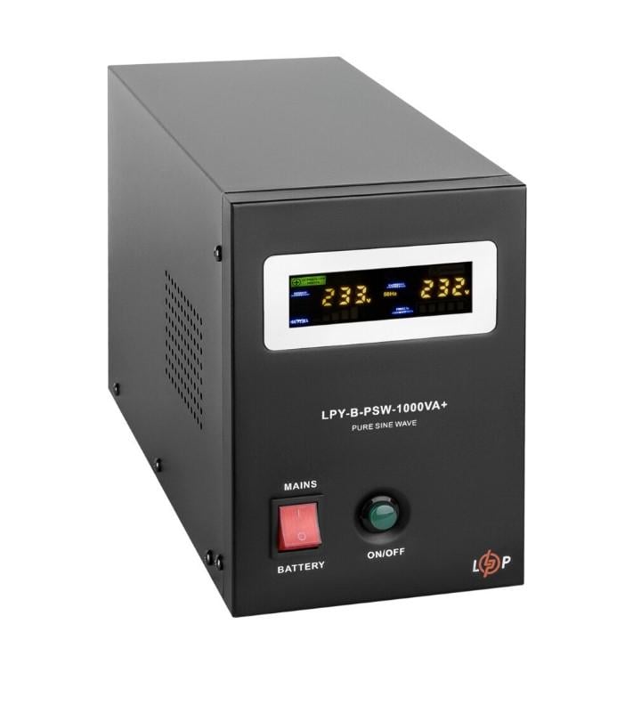 Джерело безперебійного живлення Logic Power з правильною синусоїдою 12V LPY-B-PSW-1000VA 700 Вт 10A/20A