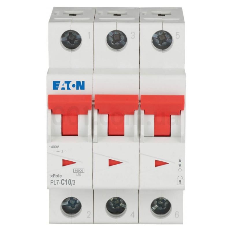 Автоматический выключатель Eaton Moeller мPL7-C10/3 3P 10А х-ка C