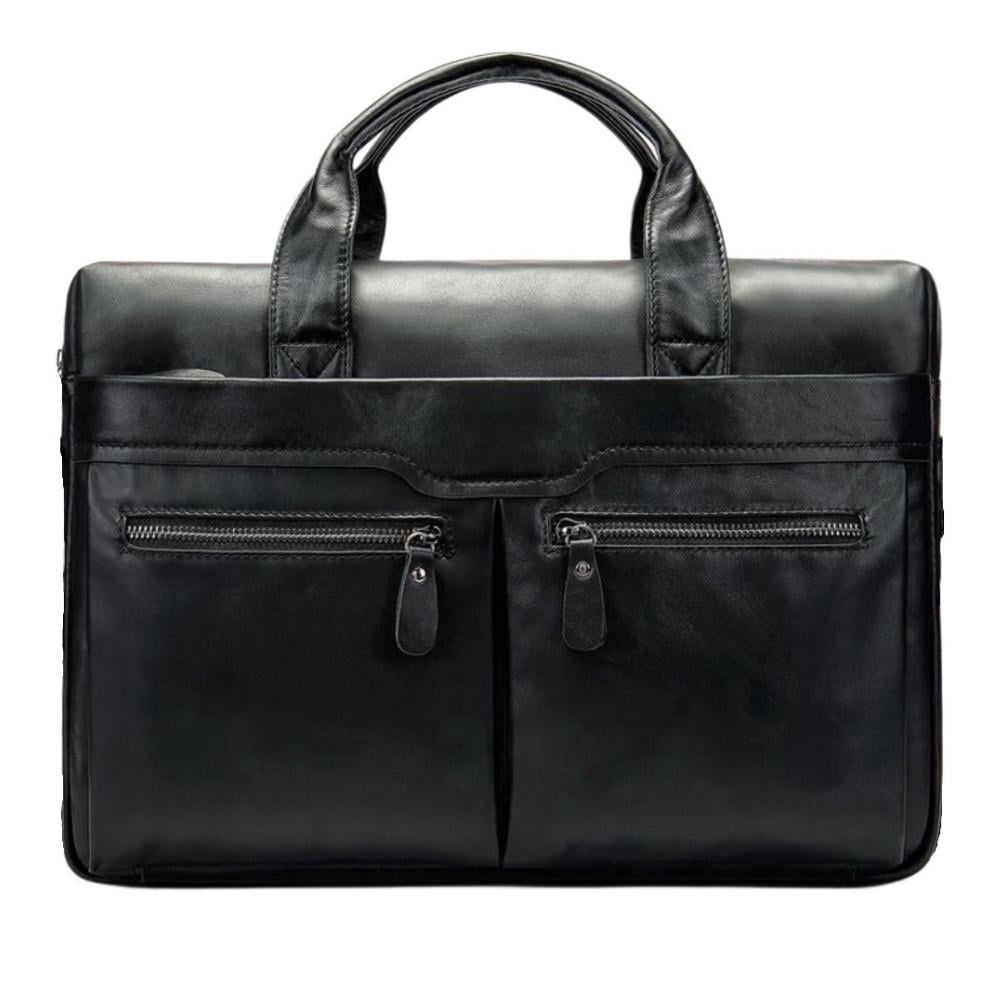 Портфель чоловічий Lorian з відділенням для ноутбука та зовнішніми карманами Чорний (LR 259006-black-PW) - фото 3