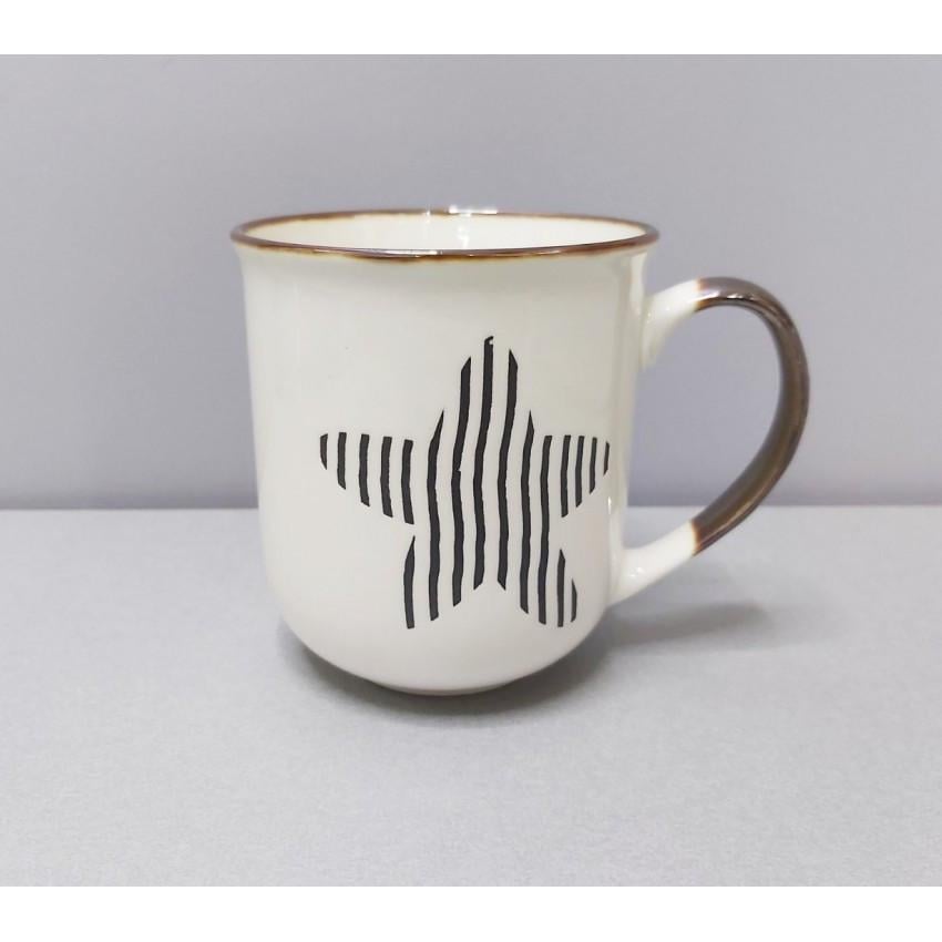 Чашка Milika F Star M0520-L69S фарфоровая 370 мл White