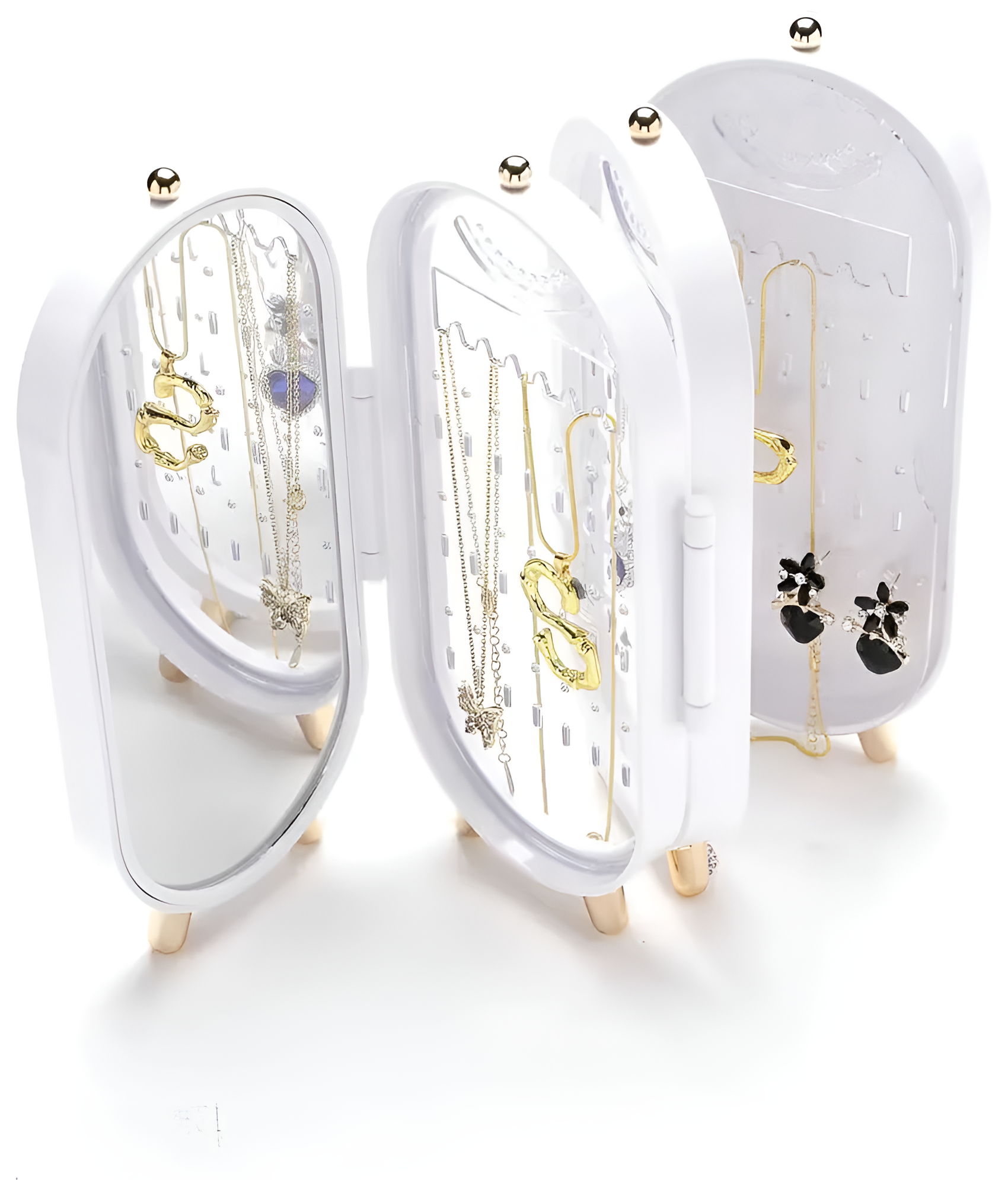 Органайзер для украшений Stenson R97180 пластик 40х23х2 см Белый (e4af1f65)