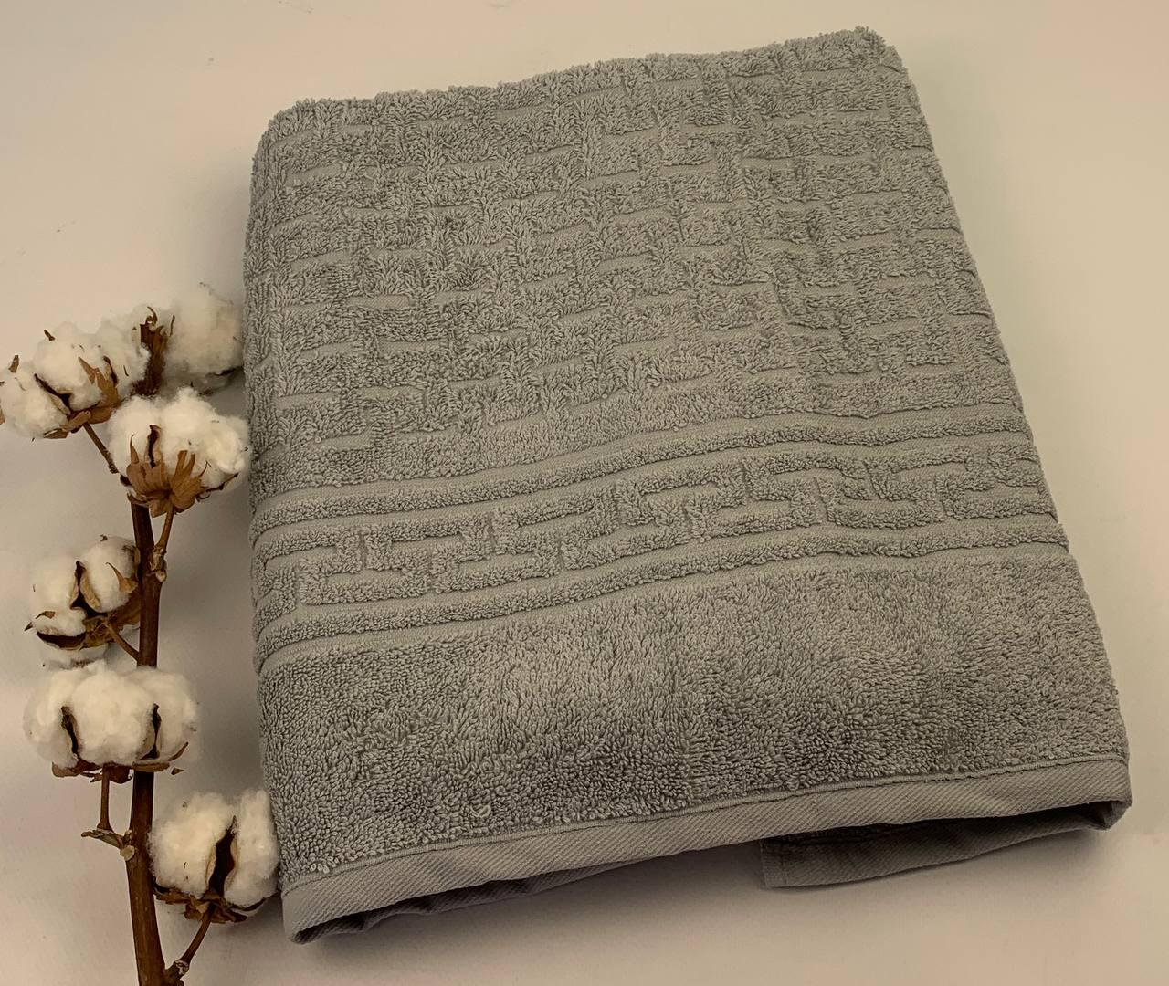 Рушник Philippus Delux Cotton Bali 70x140 см Сірий (CN34681)