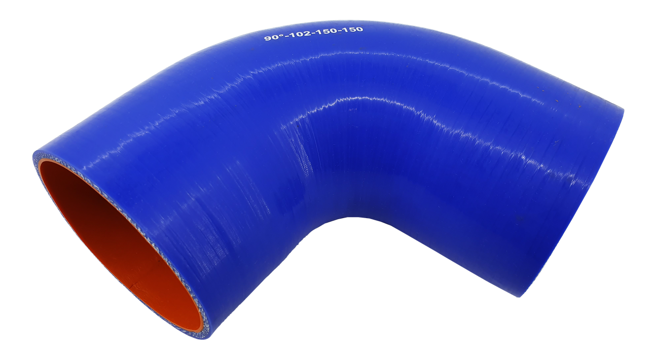 Патрубок 150х150 мм 90° d 100 товщина 5 мм (1156233666)