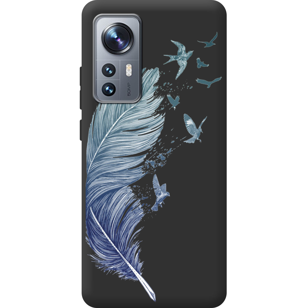 Чохол BoxFace Xiaomi 12 / 12X Feather Чорний силікон (44529-cc38-44506)