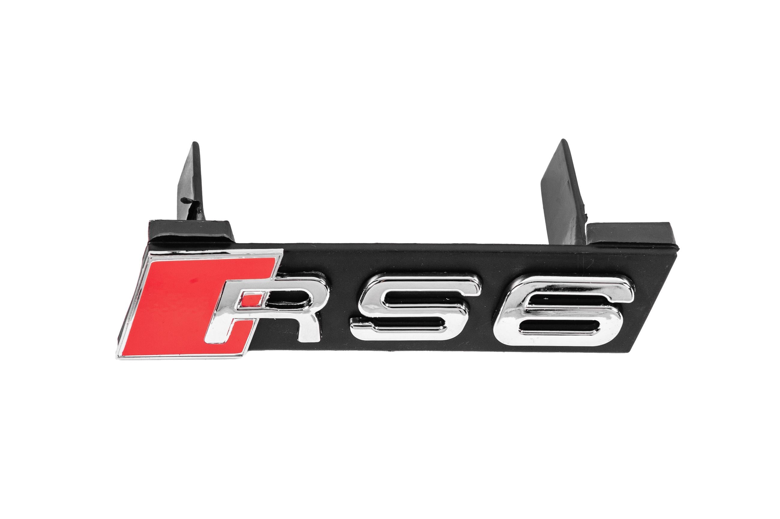 Эмблема в решетку RS6 V1 GT Tuning для Audi abs-пластик Хром (188901)