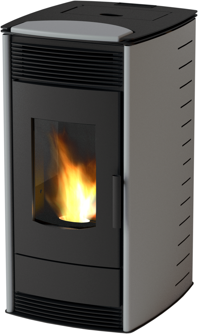 Пелетний камін з водяним контуром автоматичний MBS Thermo PELLET 18 кВт Cірий (CNT00007610)