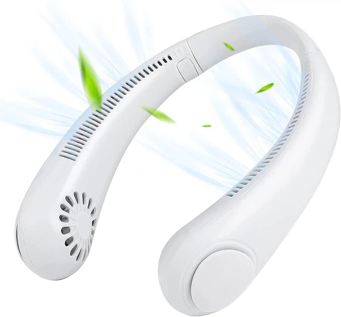 Вентилятор на шию WX 6504 Neck Fan портативний Білий (GR-06355) - фото 2
