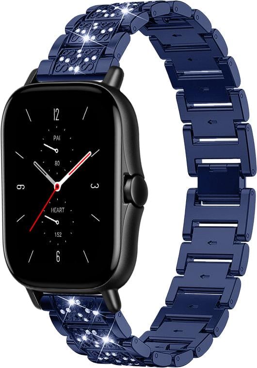 Браслет металлический Glam для Amazfit GTS 2e Blue (32808-28)