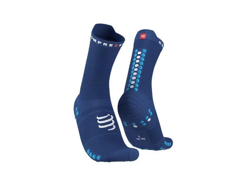 Носки спортивные компрессионные Pro Racing Socks V4.0 Run High T1 р. 36-39 Sodalite/Fluo Blue (12333523)
