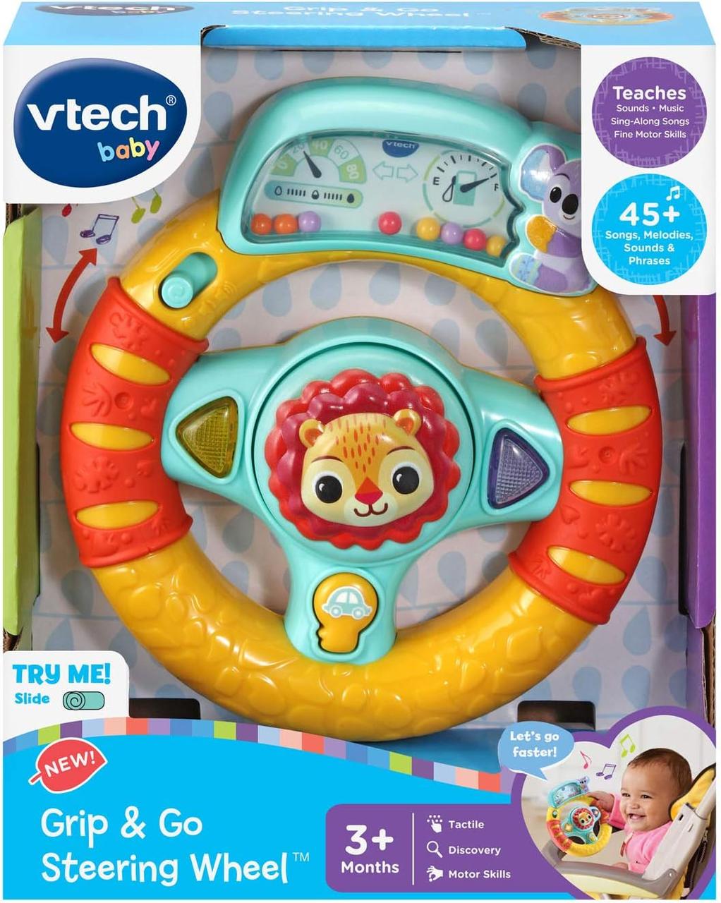 Игрушка для малышей интерактивная VTech Руль с львенком (2035023422) - фото 6