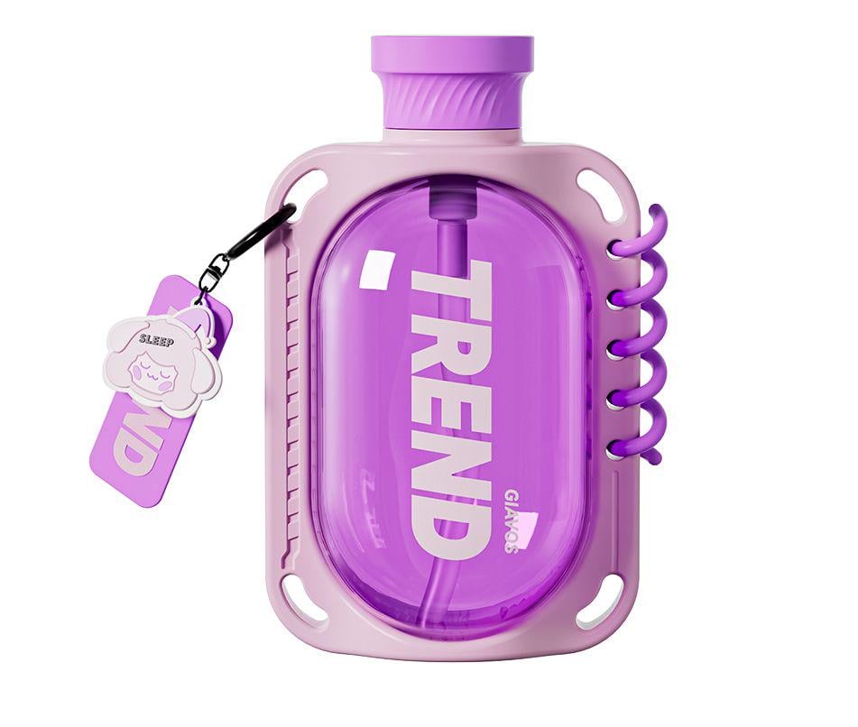 Бутылка для воды герметичная с антискользким покрытием и ремешком 780 мл Фиолетовый (2692949039) Бутылка для воды герметичная с антискользким покрытием и ремешком 780 мл Фиолетовый (2692949039)