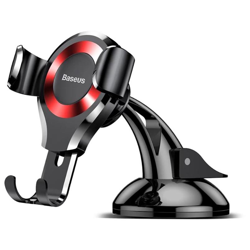 Держатель для телефона в машину BASEUS Osculum Type Gravity Car Mount Black/Red (21743 black/red)