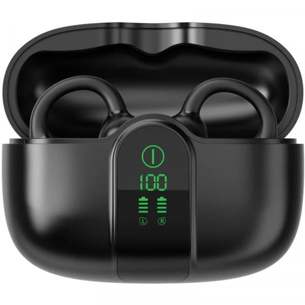 Навушники бездротові TWS Blackview AirBuds 15 з LED-дисплеєм мікрофоном Shadow Black (6931548325956) Навушники бездротові TWS Blackview AirBuds 15 з LED-дисплеєм мікрофоном Shadow Black (6931548325956)