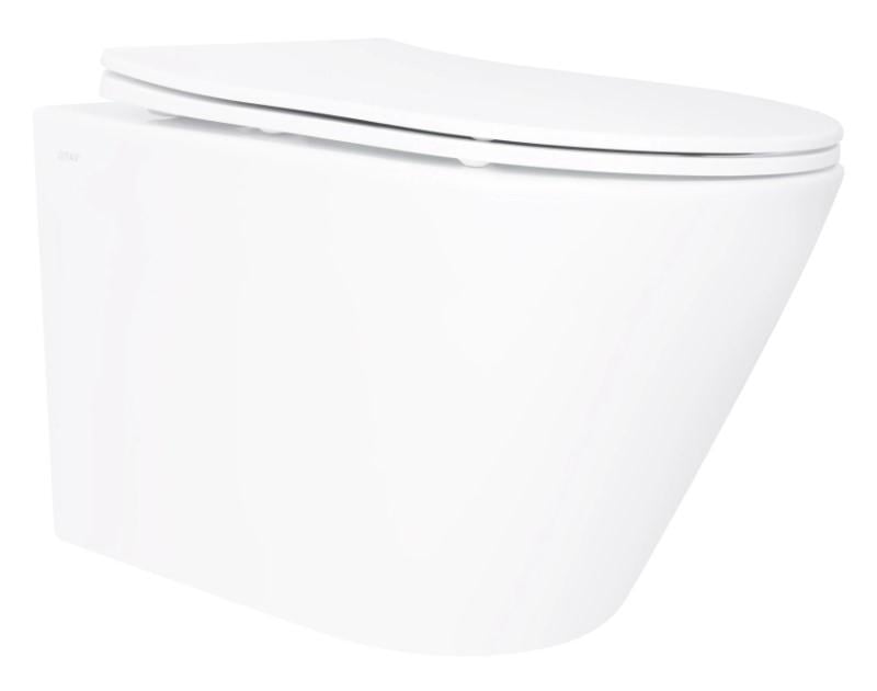 Унитаз подвесной Qtap Swan Ultra Quiet с сиденьем Slim Duroplast/Soft-close/Quick Release White (QT16335180W)