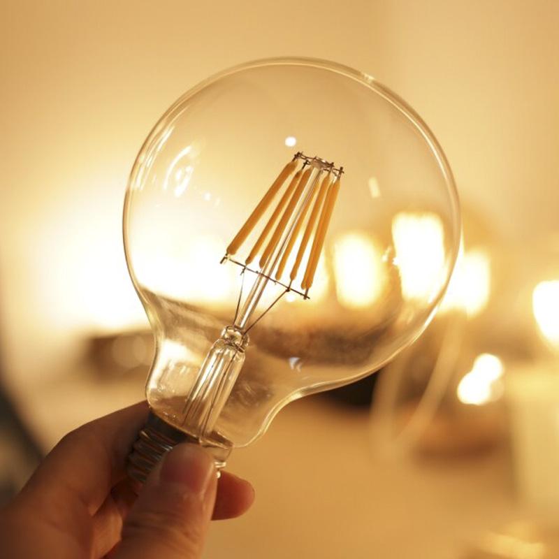 Лампа G95 LED E27 6W 4100К прозрачная стеклянная колба - фото 5 Лампа G95 LED E27 6W 4100К прозрачная стеклянная колба - фото 5