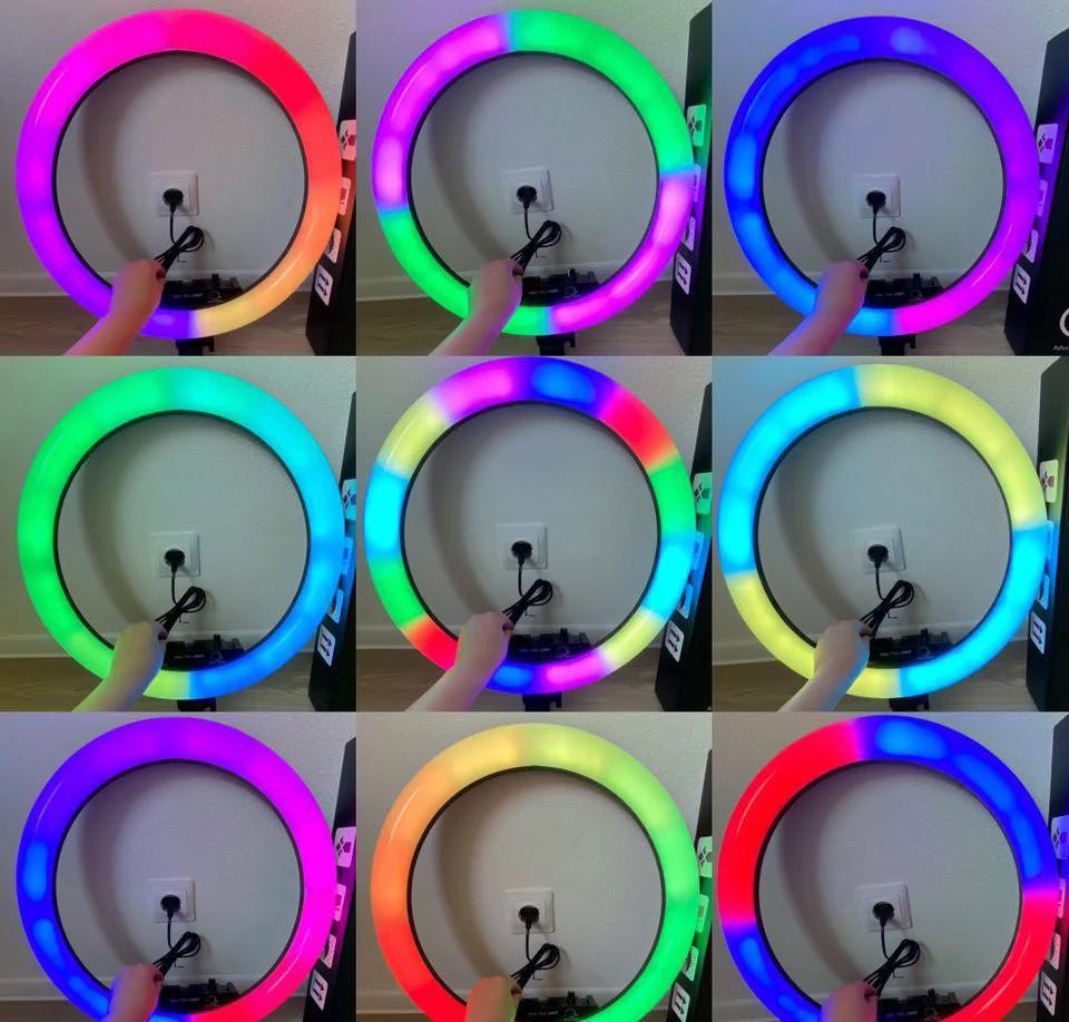 Светодиодная кольцевая лампа F133/1 RGB 45 см - фото 2 Светодиодная кольцевая лампа F133/1 RGB 45 см - фото 2