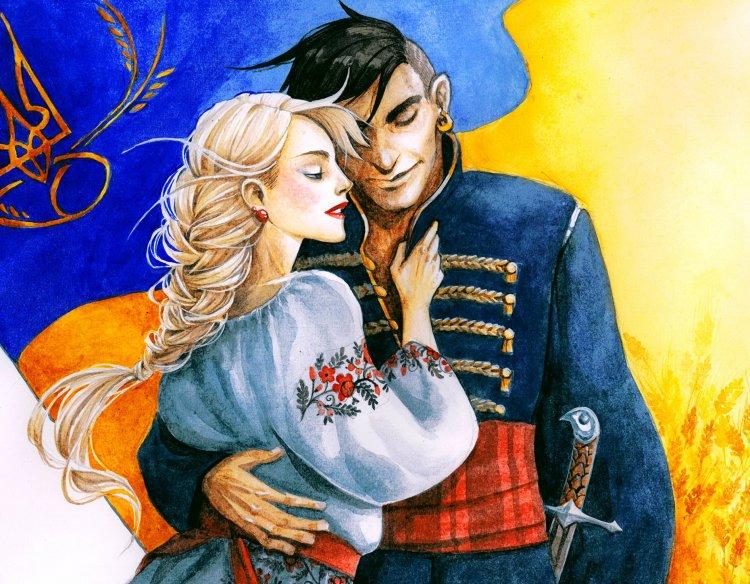Алмазна вишивка ColorArt Козак і козачка SP116 40x50 см