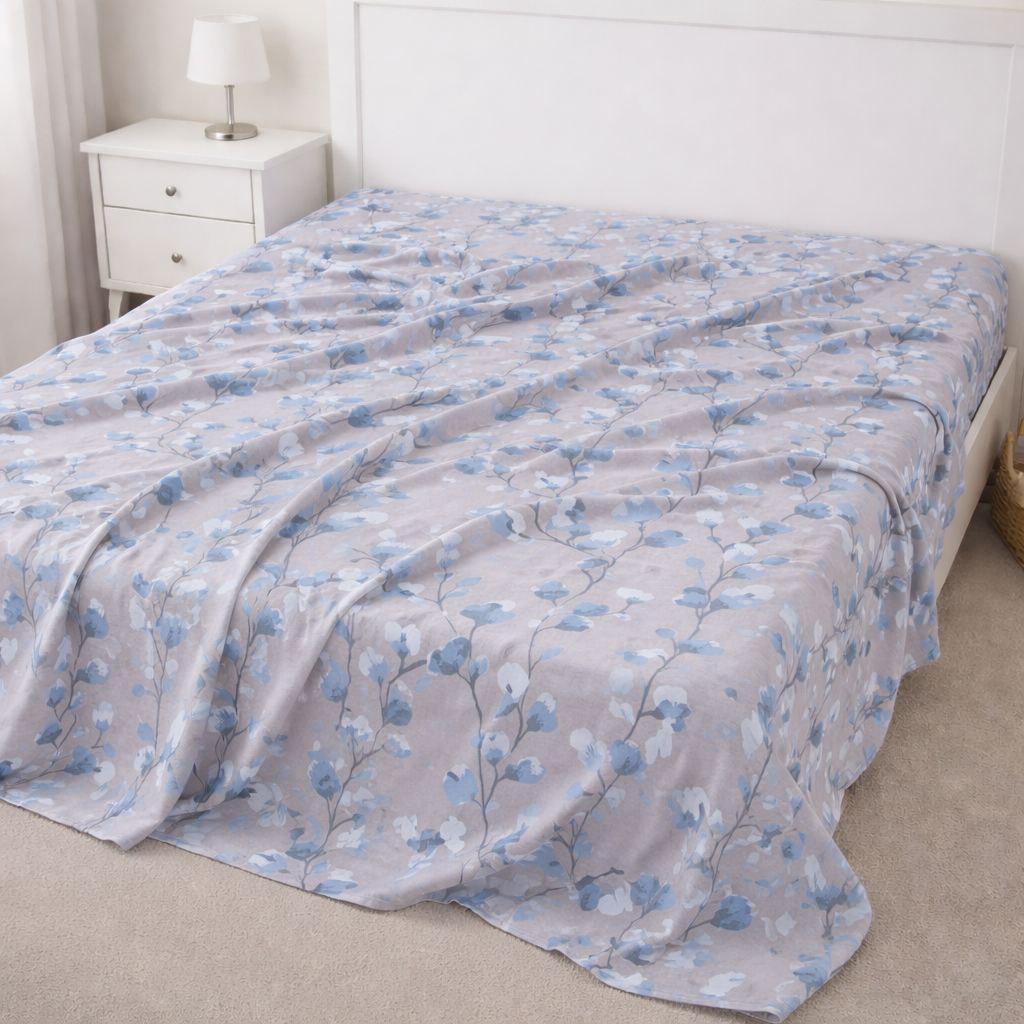 Простынь PaniPava Azure Bloom бязь 110х160 см (207946151)