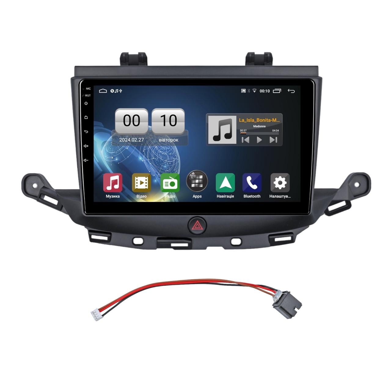 Автомагнітола штатна QIV Q1 для Opel Vauxhall Astra K 2015-2019 Buick Verano 2015-2021 W3 9" (Q46166)